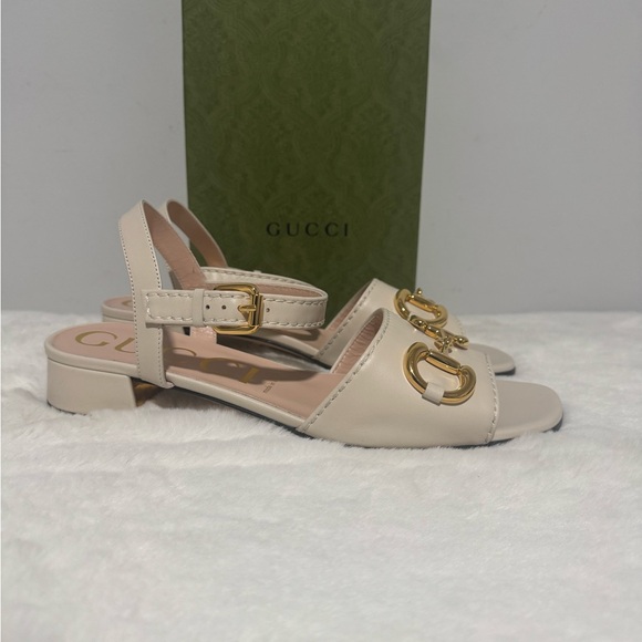 Gucci Shoes - Gucci Women's Sandals with Gold Details
